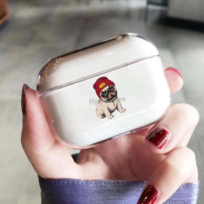 Cute Pug Case Lovely Pug Dog Earphone Case For Apple Airpods Pro Transparent Protective Shell For Airpods 3 Cover
Cute Pug Case Lovely Pug Dog Earphone Case For Apple Airpods Pro Transparent Protective Shell For Airpods 3 Cover