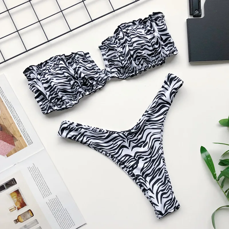 Beach Sexy Bikinis 2020 Swimwear Bandeau Bikini Set Women Push Up Micro Leopard Bikini Women Swimsuit Bathing Suit Women
Beach Sexy Bikinis 2020 Swimwear Bandeau Bikini Set Women Push Up Micro Leopard Bikini Women Swimsuit Bathing Suit Women