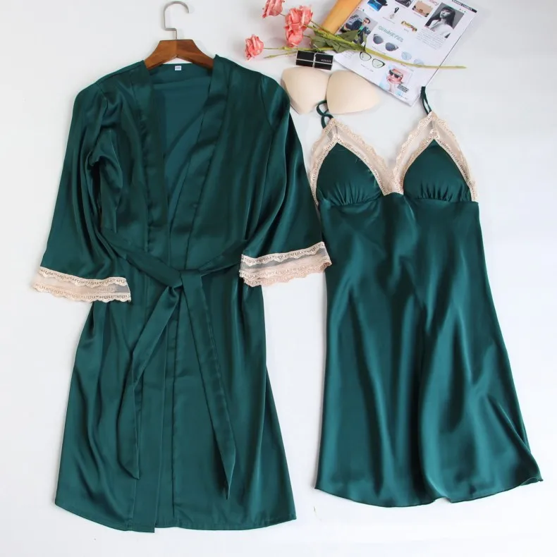 Women 2PCS Sleepwear 2021 New Bride Bridesmaid Wedding Gift Nightdress Silky Nightwear Nightgown Sexy Intimate Lingerie Homewear
Women 2PCS Sleepwear 2021 New Bride Bridesmaid Wedding Gift Nightdress Silky Nightwear Nightgown Sexy Intimate Lingerie Homewear