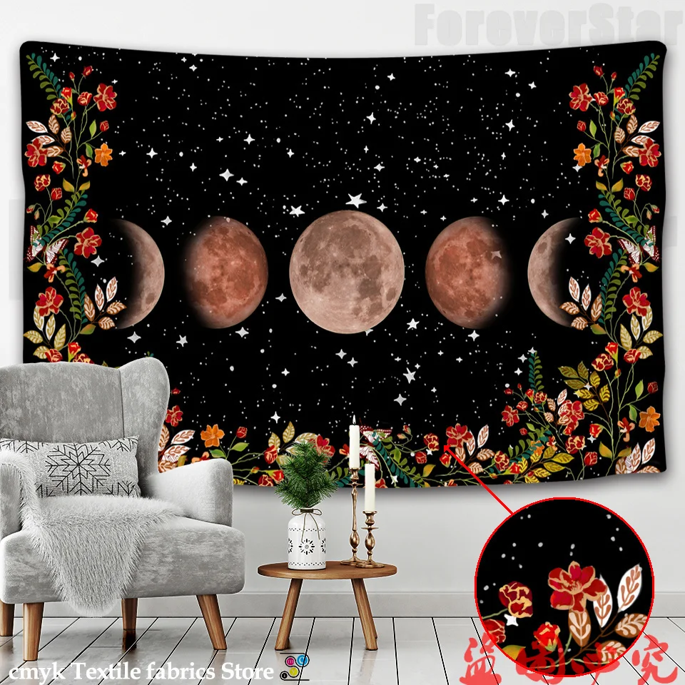 Psychedelic Tapestry Flower Wall Decor Hanging Room Starry Sky Carpet Moon Tapestries Art Home Decoration Accessories
Psychedelic Tapestry Flower Wall Decor Hanging Room Starry Sky Carpet Moon Tapestries Art Home Decoration Accessories