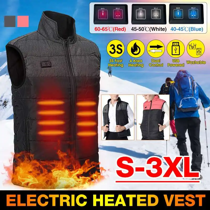 Жилет с электрическим подогревом и двойным переключателем управления для мужчин и женщин, пальто, одежда, умный 3-х ступенчатый термостат с ... 
Жилет с электрическим подогревом и двойным переключателем управления для мужчин и женщин, пальто, одежда, умный 3-х ступенчатый термостат с ...