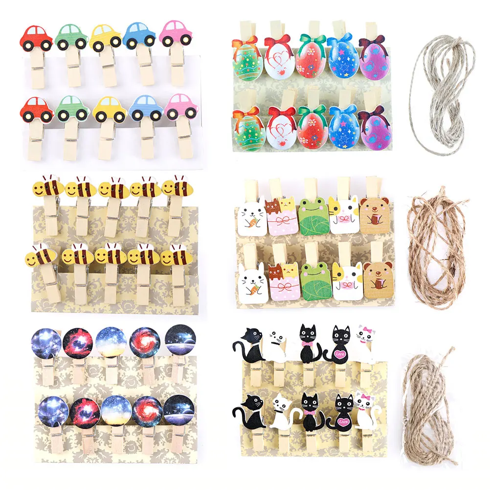10Pcs/lots Kawaii Cat Car Bee Egg Wooden Clip Photo Paper Postcard Craft DIY Decoration Clips Office Binding Supplies Stationery
10Pcs/lots Kawaii Cat Car Bee Egg Wooden Clip Photo Paper Postcard Craft DIY Decoration Clips Office Binding Supplies Stationery