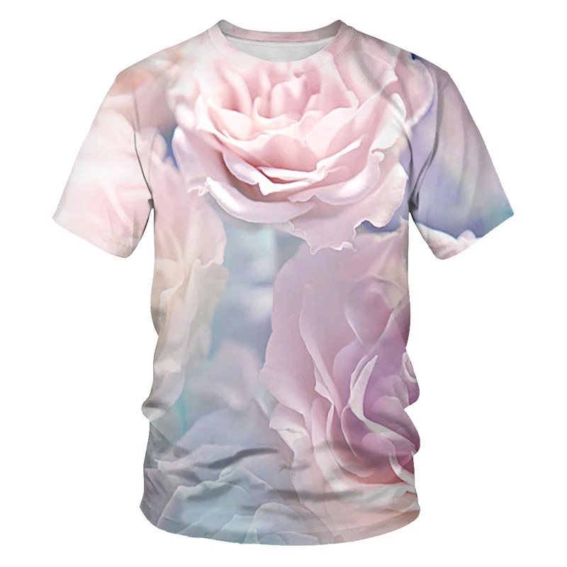 2021 new trend peony flower 3D printing garden flowers blooming graphic T-shirt summer outdoor leisure ladies T-shirt
2021 new trend peony flower 3D printing garden flowers blooming graphic T-shirt summer outdoor leisure ladies T-shirt