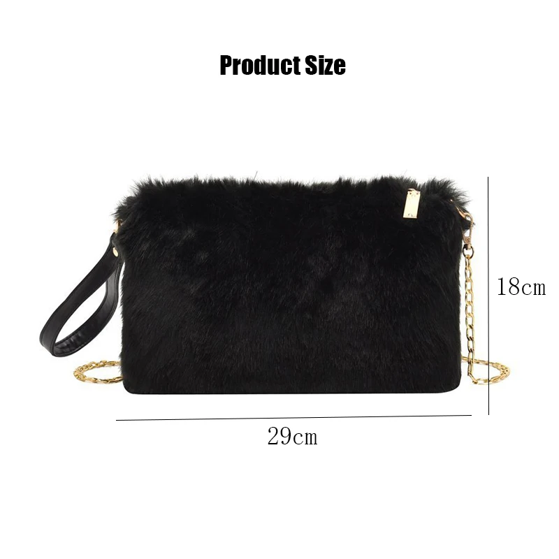 Black Faux Fur Crossbody Bags for Women 2020 Winter Soft Small Shoulder Bag Branded Female Travel Trend Handbags and Purses
Black Faux Fur Crossbody Bags for Women 2020 Winter Soft Small Shoulder Bag Branded Female Travel Trend Handbags and Purses