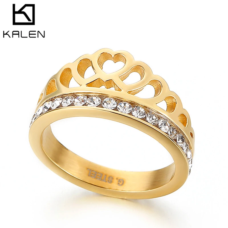 Kalen 3 Styles Luxury Crown Golden Finger Rings for Women Fine Jewelry Cubic Zircon Micro Paved Rhinestone Wedding Rings Gift
Kalen 3 Styles Luxury Crown Golden Finger Rings for Women Fine Jewelry Cubic Zircon Micro Paved Rhinestone Wedding Rings Gift