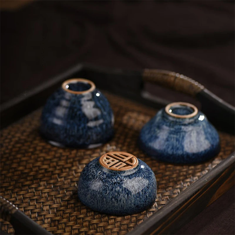 Master Cup Cup 2 Tea Cups Kung Fu Tea Set Natural Kiln Change Peacock Blue Ceramic Tea Cup
Master Cup Cup 2 Tea Cups Kung Fu Tea Set Natural Kiln Change Peacock Blue Ceramic Tea Cup