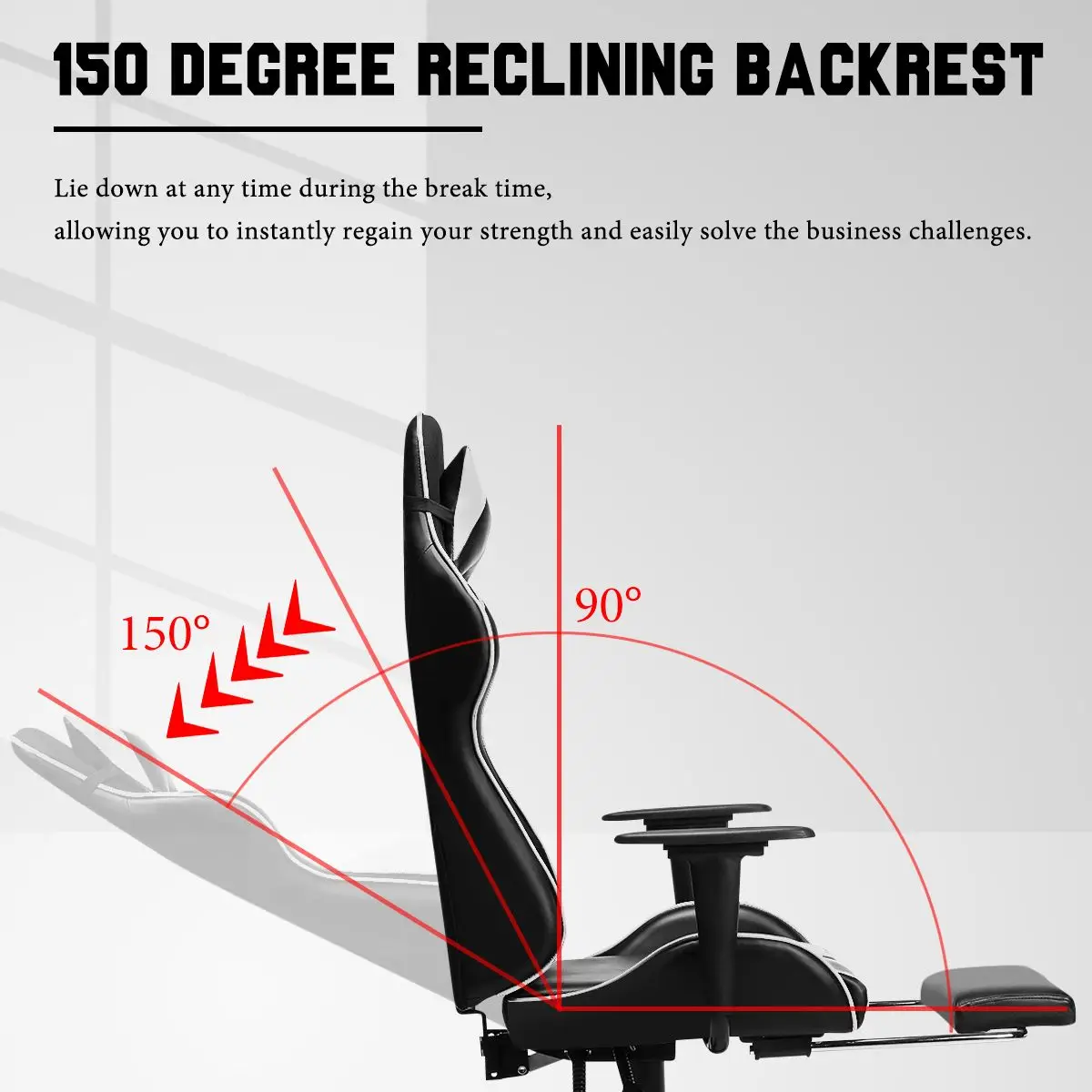 WCG Computer Gaming Chair Office Chair Racing Recliner Desk Chair Adjustable Swivel PU Leather Computer Seating Chairs Gamer
WCG Computer Gaming Chair Office Chair Racing Recliner Desk Chair Adjustable Swivel PU Leather Computer Seating Chairs Gamer