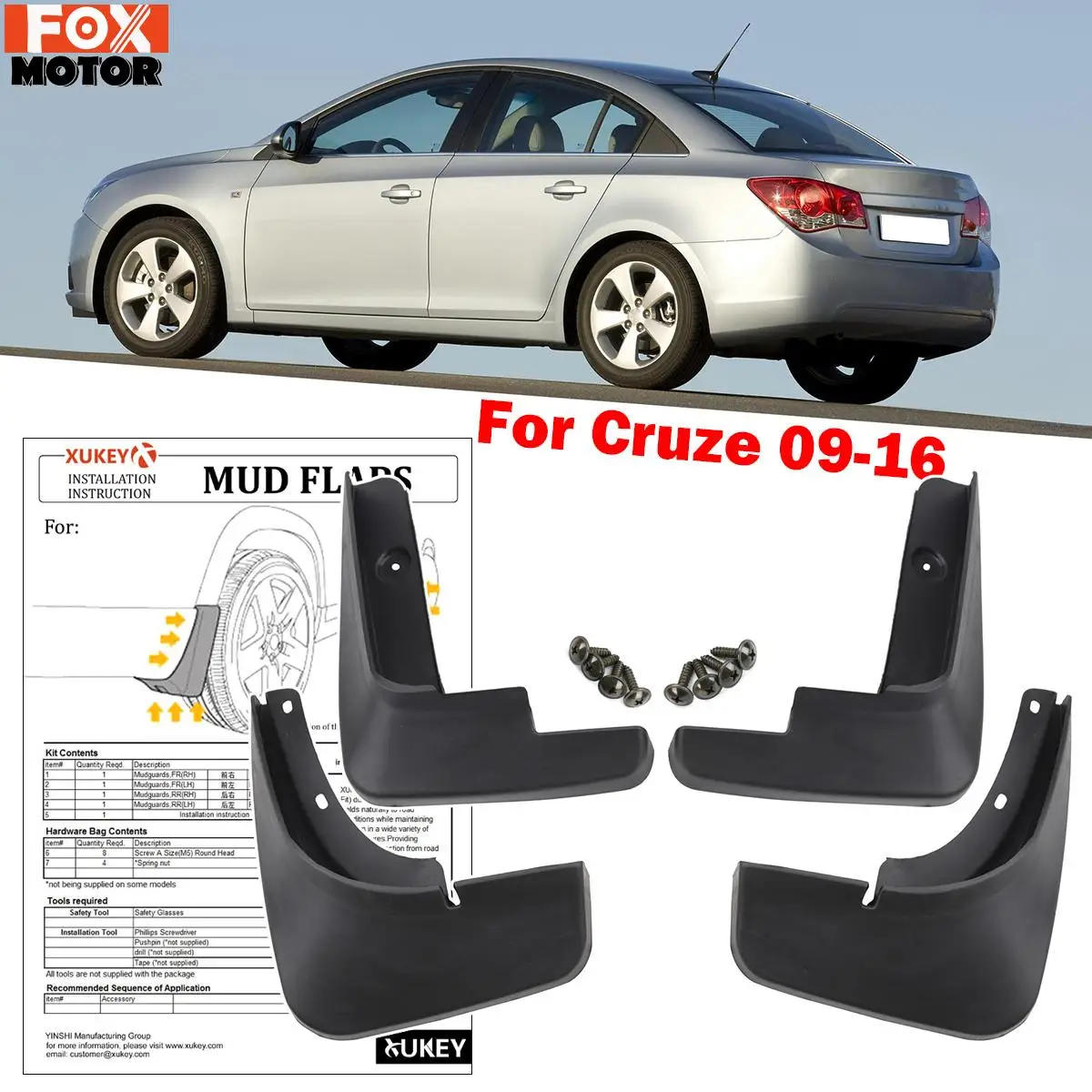 Брызговики для Chevrolet Cruze Sedan Хэтчбек 2009-2016, брызговики, брызговики крыло брызговиков 2010 2011 2012 2013 2014 2015
Брызговики для Chevrolet Cruze Sedan Хэтчбек 2009-2016, брызговики, брызговики крыло брызговиков 2010 2011 2012 2013 2014 2015