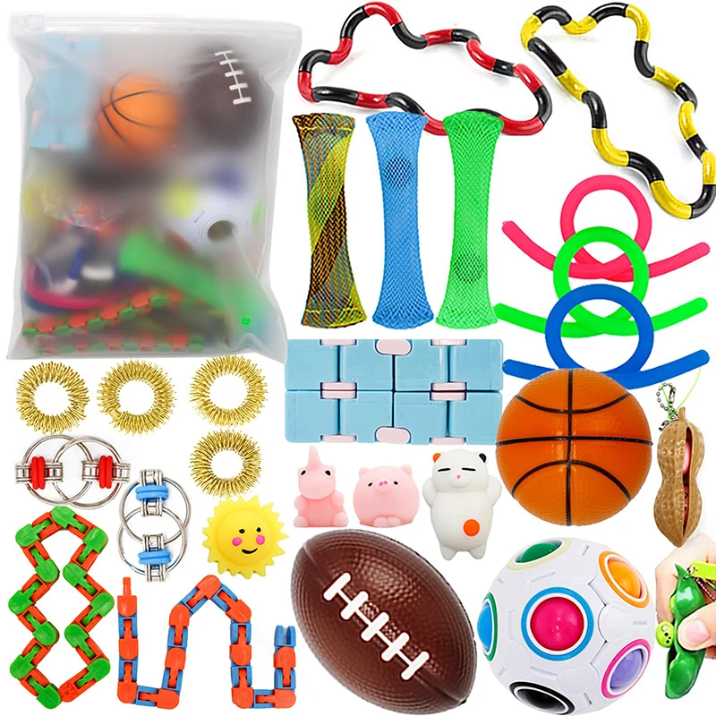26Pcs Push Bubble Fidget Toys Anti Stress Set Strings Relief Adults Children Sensory Squishy Antistress Relief Anti Stress Figet
26Pcs Push Bubble Fidget Toys Anti Stress Set Strings Relief Adults Children Sensory Squishy Antistress Relief Anti Stress Figet