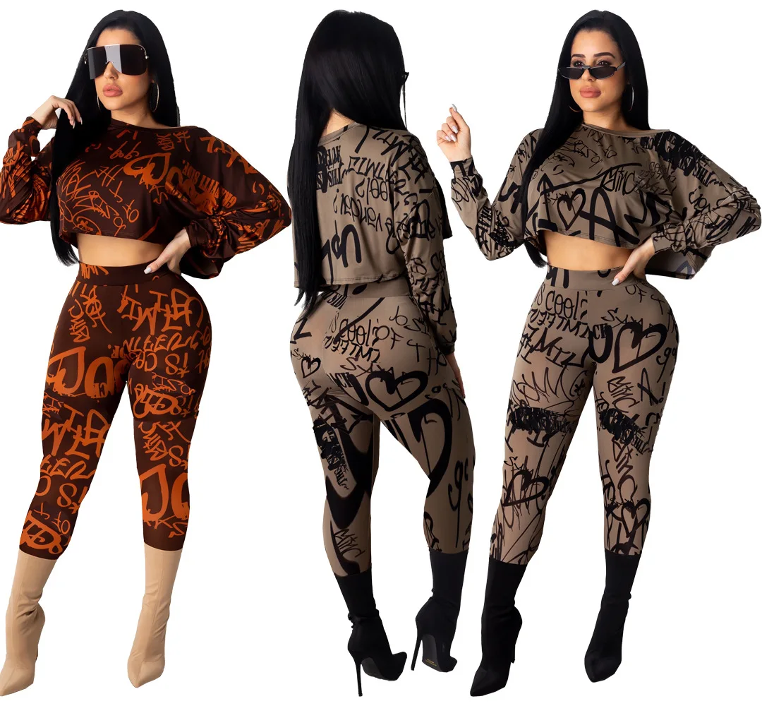 sets women Sexy European and American round-neck printed waist-revealing shorts two-piece club wear women suit
sets women Sexy European and American round-neck printed waist-revealing shorts two-piece club wear women suit
