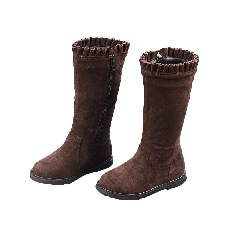 Children's boots 2020 autumn and winter new girls solid color high tube children's fashion warm boots side zipper 
Children's boots 2020 autumn and winter new girls solid color high tube children's fashion warm boots side zipper
