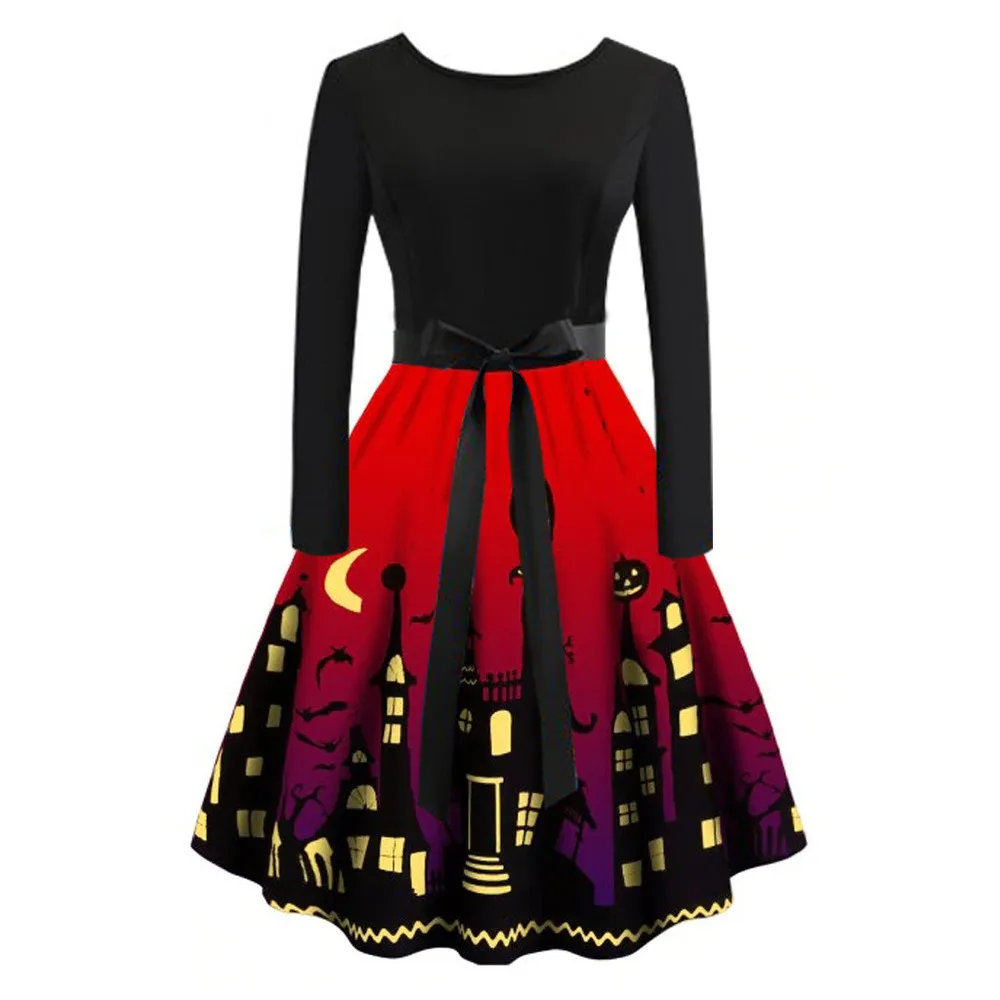 2020 Fashion Women New Pumpkin Party Print Dresses Halloween Long Sleeve Vintage Casual Plus Size Dresses Vestido Corto Mujer
2020 Fashion Women New Pumpkin Party Print Dresses Halloween Long Sleeve Vintage Casual Plus Size Dresses Vestido Corto Mujer