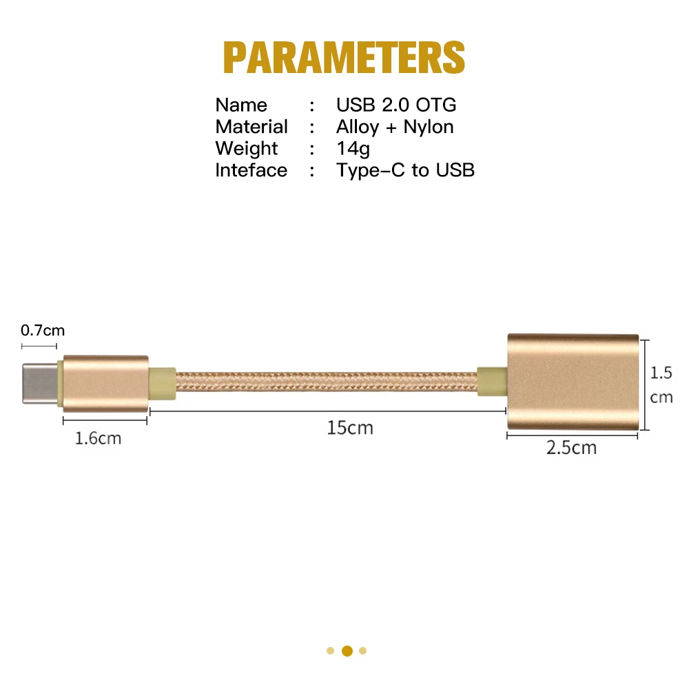 USB C to USB Adapter OTG Cable USB Type C Male to USB 3.0 2.0 Female Cable Adapter for MacBook Pro Samsung Type-C Adapter B
USB C to USB Adapter OTG Cable USB Type C Male to USB 3.0 2.0 Female Cable Adapter for MacBook Pro Samsung Type-C Adapter B