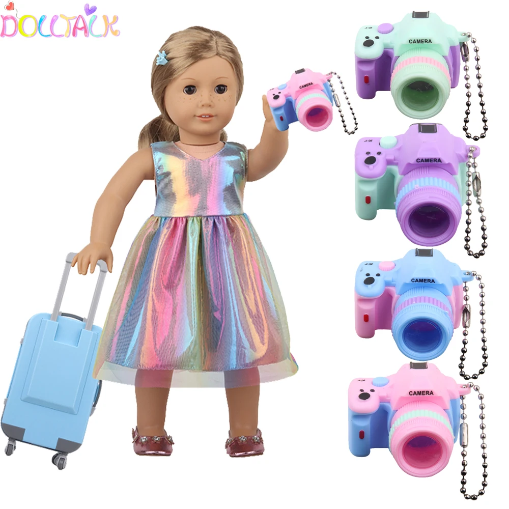 Fashion Doll Accessories Clothes Trave PU Suitcases For 18'' American Toys For Girl's Gift Mini Camera,43 cm Reborn Dolls
Fashion Doll Accessories Clothes Trave PU Suitcases For 18'' American Toys For Girl's Gift Mini Camera,43 cm Reborn Dolls