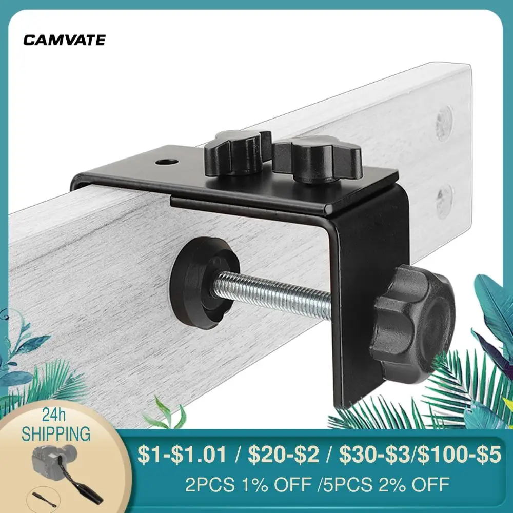 CAMVATE Adjustable C Clamp Lock-grip Fixture With 5/8"-27 Male To 1/4"-20 Female Microphone Screw For Microphone Supporting New
CAMVATE Adjustable C Clamp Lock-grip Fixture With 5/8"-27 Male To 1/4"-20 Female Microphone Screw For Microphone Supporting New