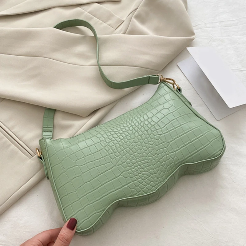Fashion Alligator Pattern Handbag For Women PU Leather Casual Small Totes Shoulder Bags Female Solid Color Underarm Purse
Fashion Alligator Pattern Handbag For Women PU Leather Casual Small Totes Shoulder Bags Female Solid Color Underarm Purse