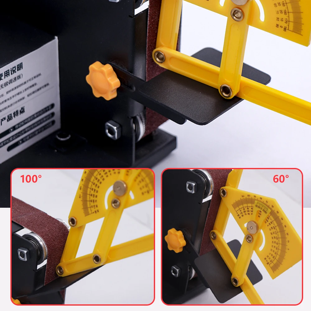 Micro Mini Electric Belt Sander DIY Polishing Grinding Machine Fixed Angle Sharpening Blade Bench Sandering Machines | Инструменты
