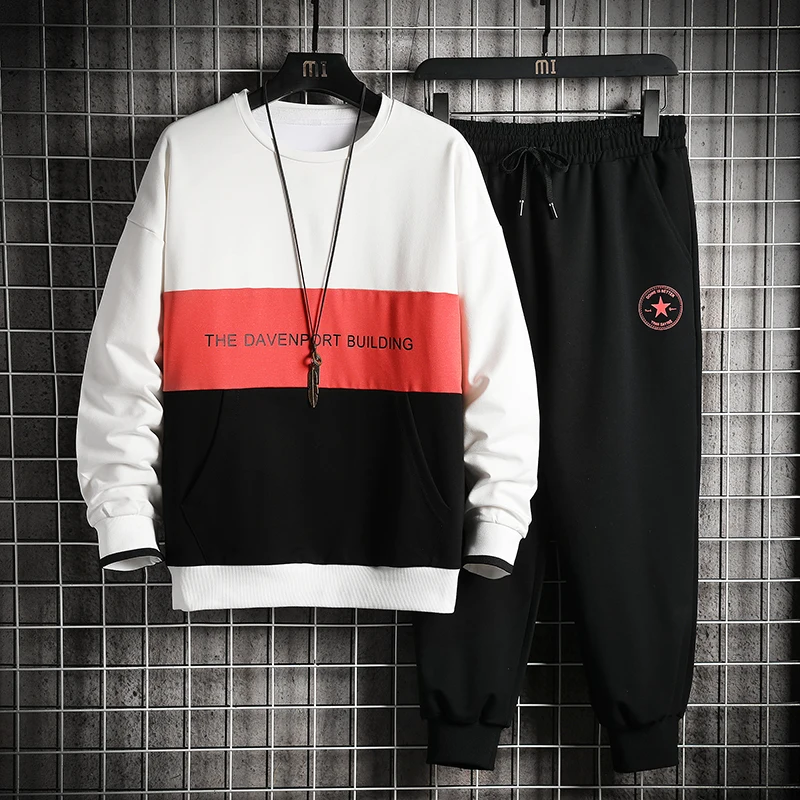 SingleRoad Sportswear Tracksuit Men Patchwork Hip Hop Japanese Streetwear Sweatshirts Sweatpants Joggers Pants Sets Sport suits
SingleRoad Sportswear Tracksuit Men Patchwork Hip Hop Japanese Streetwear Sweatshirts Sweatpants Joggers Pants Sets Sport suits