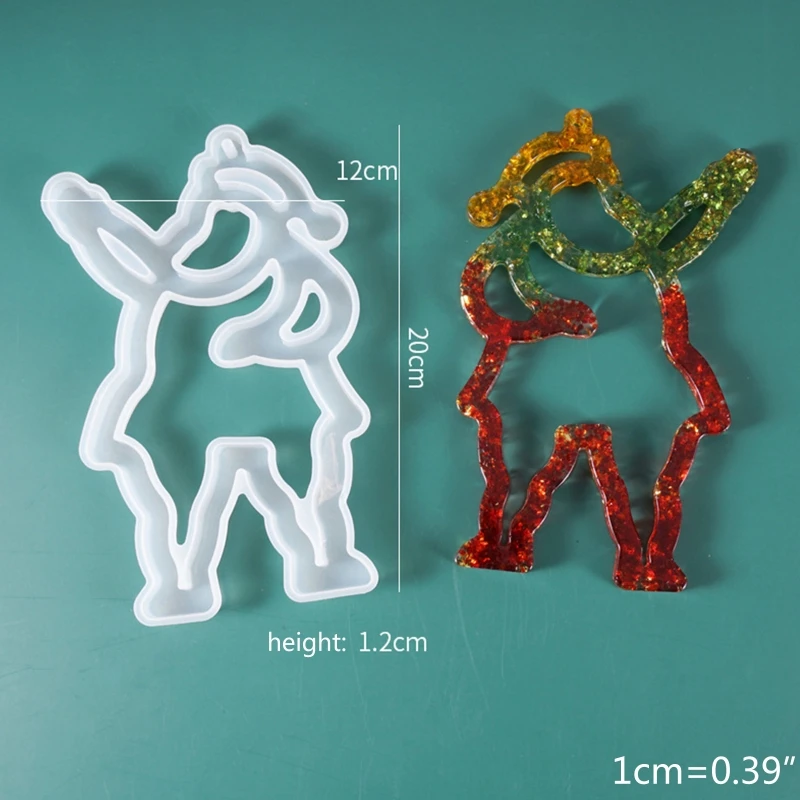 6Pcs Christmas Pendants Casting Silicone Mould Crystal Epoxy Resin Mold DIY Tool
6Pcs Christmas Pendants Casting Silicone Mould Crystal Epoxy Resin Mold DIY Tool