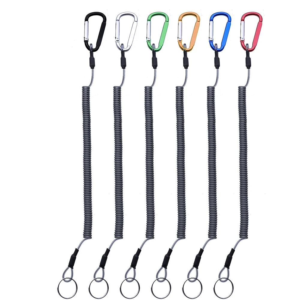 Tackle Flexible Security Retractable Climbing Steel Wire Outdoor Elastic Anti-lost Lanyards Spring Rope Fishing String Carabiner
Tackle Flexible Security Retractable Climbing Steel Wire Outdoor Elastic Anti-lost Lanyards Spring Rope Fishing String Carabiner