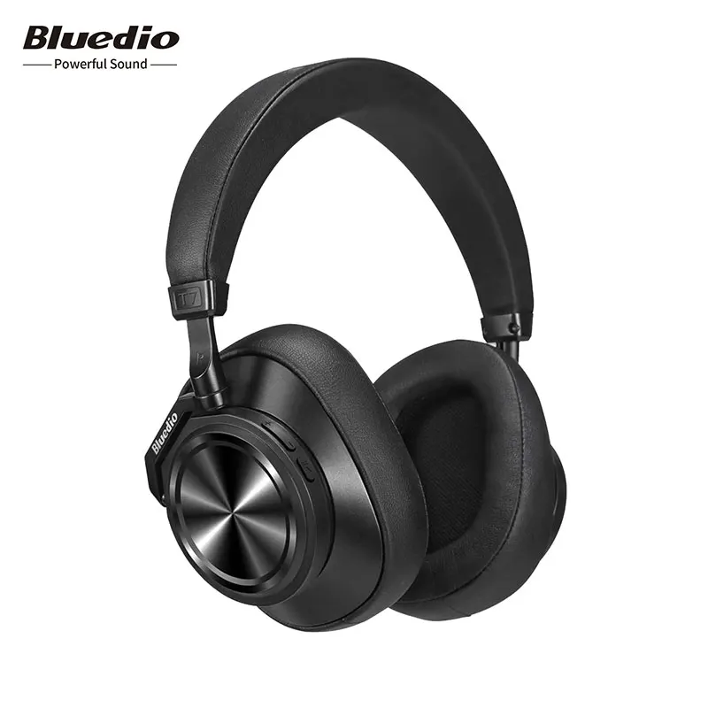 

Bluedio Active Noise Cancelling Portable Wireless Bluetooth Headphones T7 Plus Headset with Face Recognition for Phone and Music