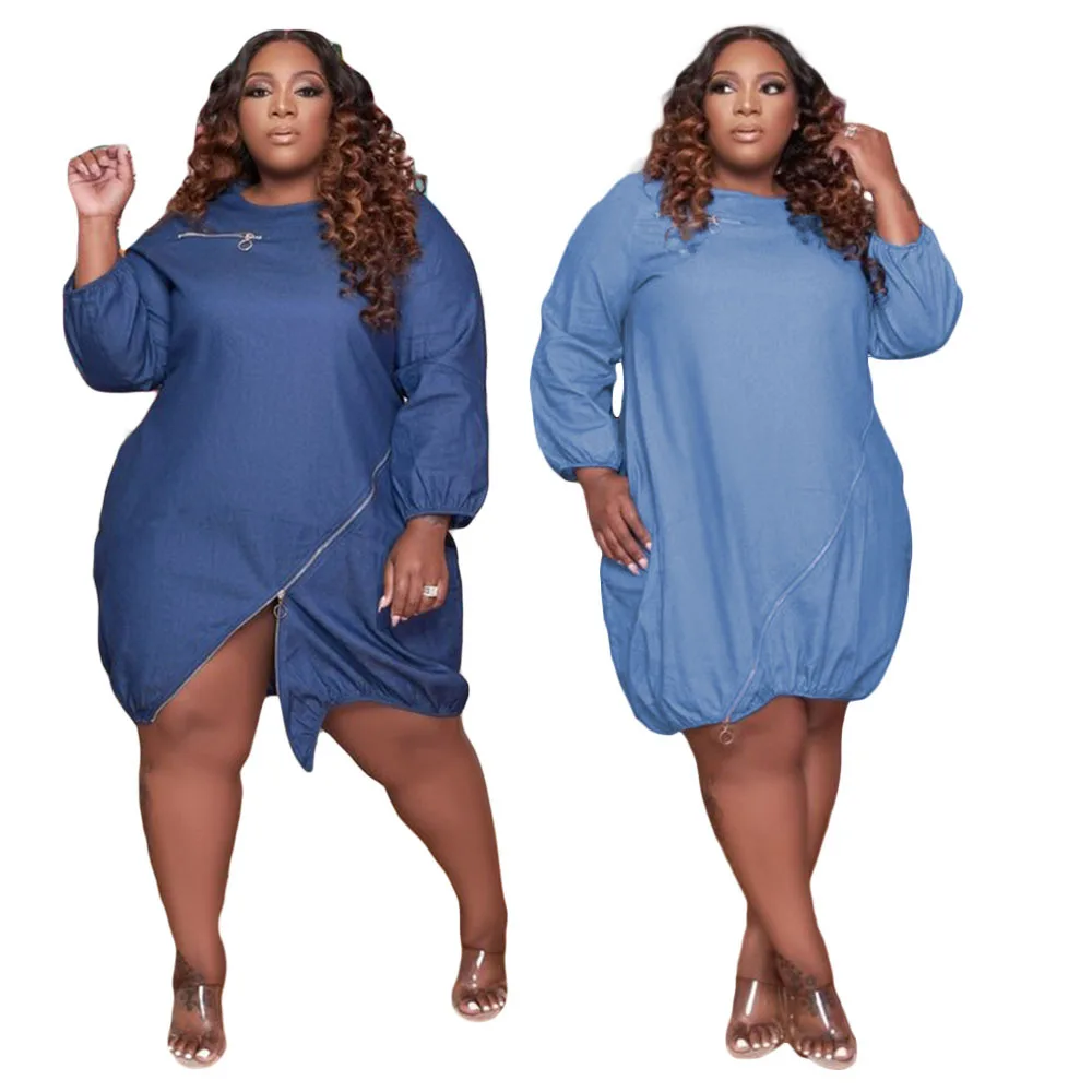Echoine Personality Zipper Long-sleeved Dress Casual Denim Skirt Autumn and Winter New Solid Color Maxi Dresses for Women
Echoine Personality Zipper Long-sleeved Dress Casual Denim Skirt Autumn and Winter New Solid Color Maxi Dresses for Women