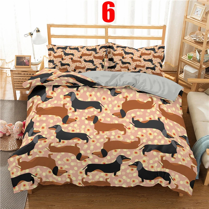 New Bedding Set 2/3pc 3d Dachshund Animal Duvet Cover Set With Pillowcase Bedclothes Luxury Home Decor For Kids Gift
New Bedding Set 2/3pc 3d Dachshund Animal Duvet Cover Set With Pillowcase Bedclothes Luxury Home Decor For Kids Gift