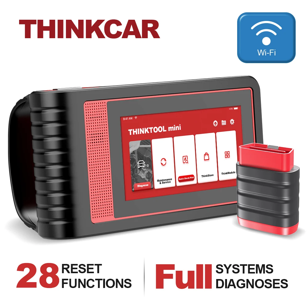 

THINKCAR Thinktool Mini OBD2 диагностический сканер, программирование ключей IMMO, 28 сбросов, считыватель кодов автомобиля, полная система, Автомобильные ...