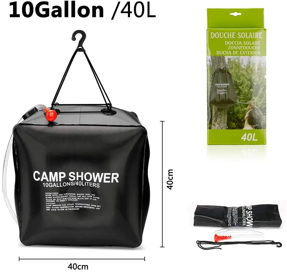 40l Water Bag Energy Heated Bathing Portable Solar Heated Outdoor Camping Shower Bag Picnic Water Bag Hiking Water Storage
40l Water Bag Energy Heated Bathing Portable Solar Heated Outdoor Camping Shower Bag Picnic Water Bag Hiking Water Storage
