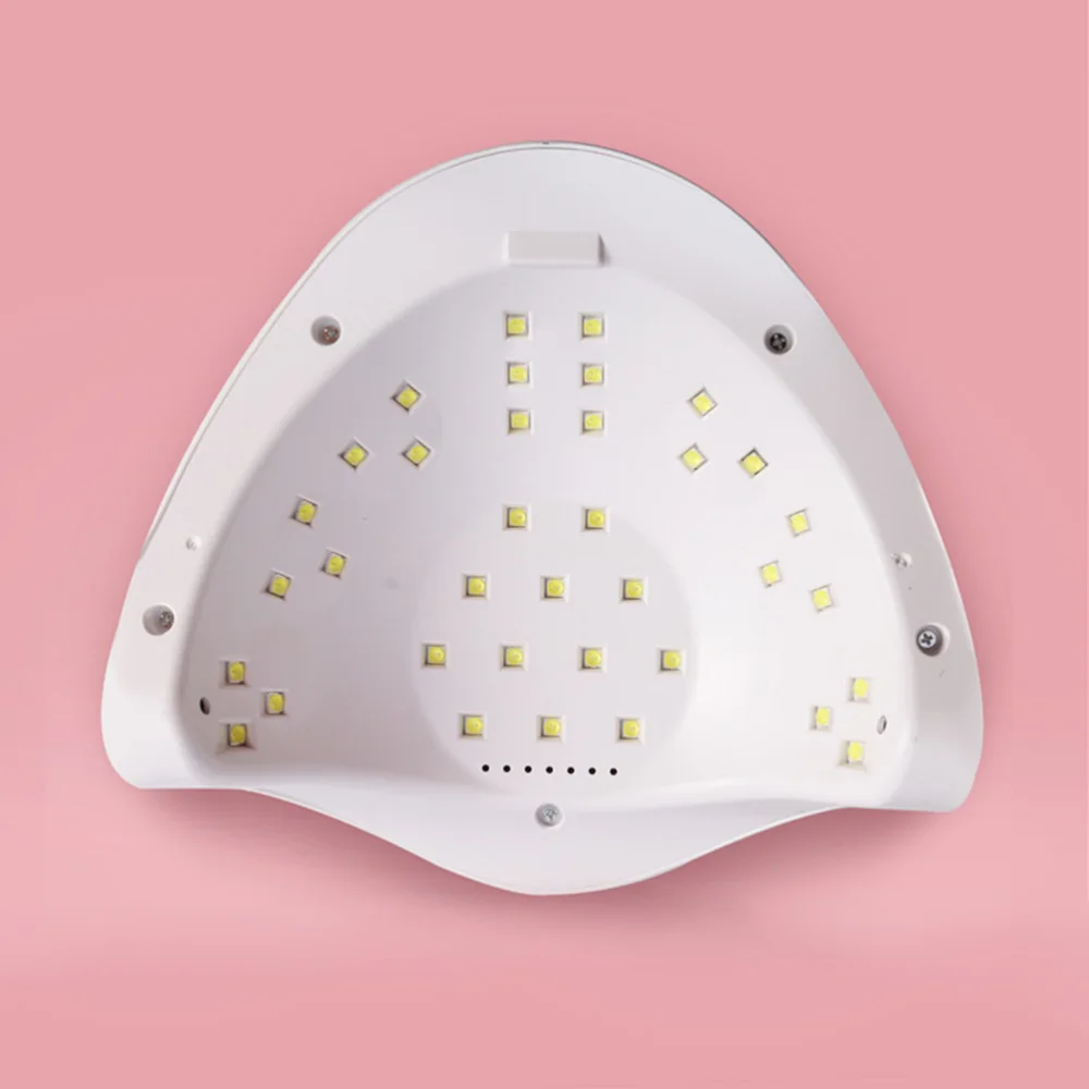 80W UV LED Nail Lamp Polish Dryer Dual-light Manicure Lamp DIY Nail Art Machine for Home Shop with US Plug (White)
80W UV LED Nail Lamp Polish Dryer Dual-light Manicure Lamp DIY Nail Art Machine for Home Shop with US Plug (White)