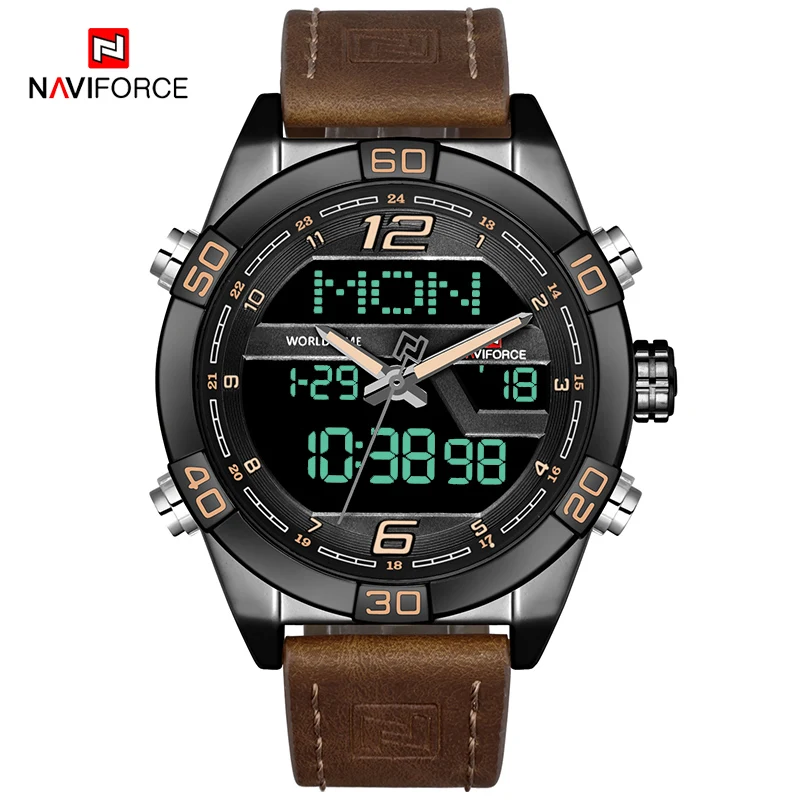 Часы наручные NAVIFORCE Мужские кварцевые, роскошные брендовые светящиеся водонепроницаемые деловые спортивные с будильником и двойным времен...
Часы наручные NAVIFORCE Мужские кварцевые, роскошные брендовые светящиеся водонепроницаемые деловые спортивные с будильником и двойным времен...