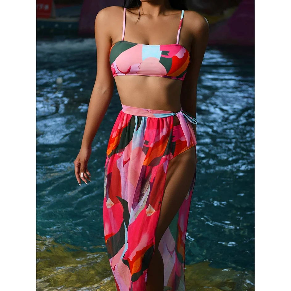 High Waist Bikini 2021 Sexy Swimsuit Women Swimwear Swim Cover up Bikini Set 3 piece Female Beach Wear Swimming for Bathing Suit
High Waist Bikini 2021 Sexy Swimsuit Women Swimwear Swim Cover up Bikini Set 3 piece Female Beach Wear Swimming for Bathing Suit
