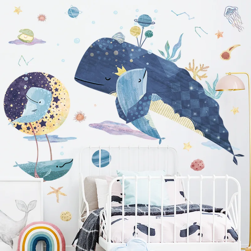 Marine Life Killer Whale Children's Room Wall Stickers Self-adhesive Removable Stickers Living Room Bedroom Decoration
Marine Life Killer Whale Children's Room Wall Stickers Self-adhesive Removable Stickers Living Room Bedroom Decoration