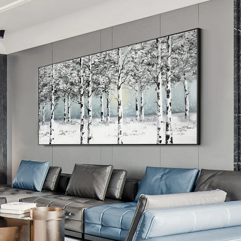 Картина березового леса маслом Wall Art Ручная роспись ModernWall декоративная картина на холсте для гостиная домашний декор
Картина березового леса маслом Wall Art Ручная роспись ModernWall декоративная картина на холсте для гостиная домашний декор