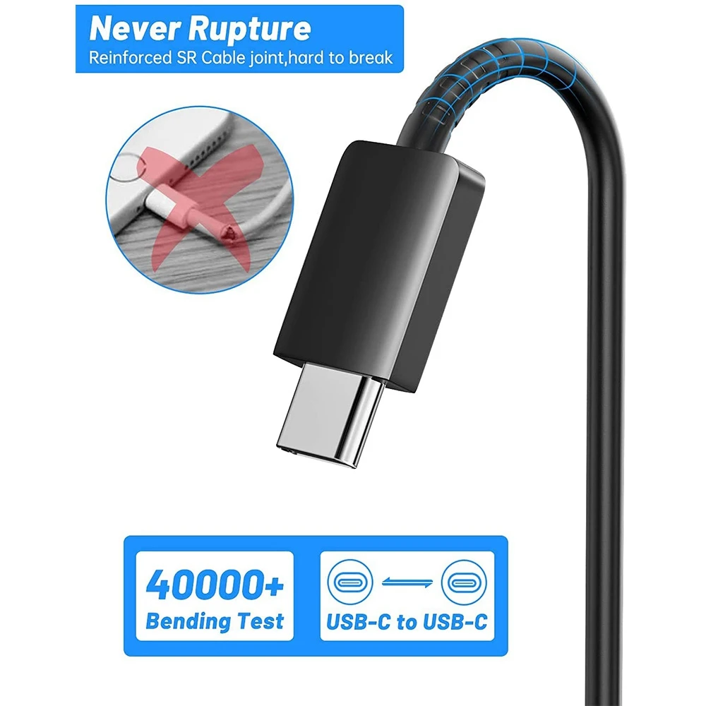 Зарядное устройство типа C 25 Вт USB 2 шт. 6 футов кабель для Samsung Galaxy S21/ S21 Ultra/S21 Plus/S20