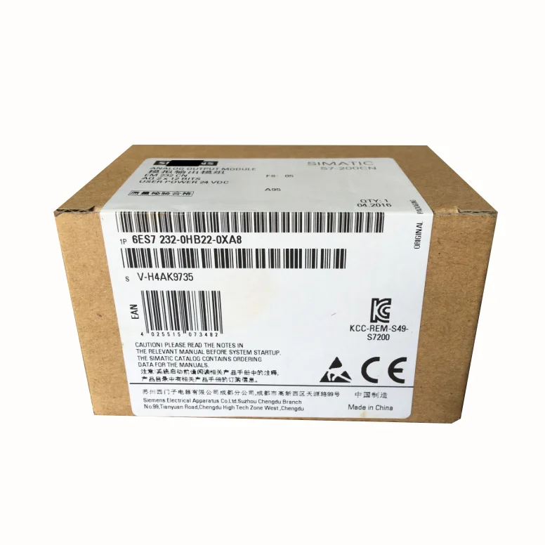 Новый оригинальный 6ES7232-0HB22-0XA8 S7-200CN аналоговый выходной модуль PLC 6ES7 232-0HB22-0XA8