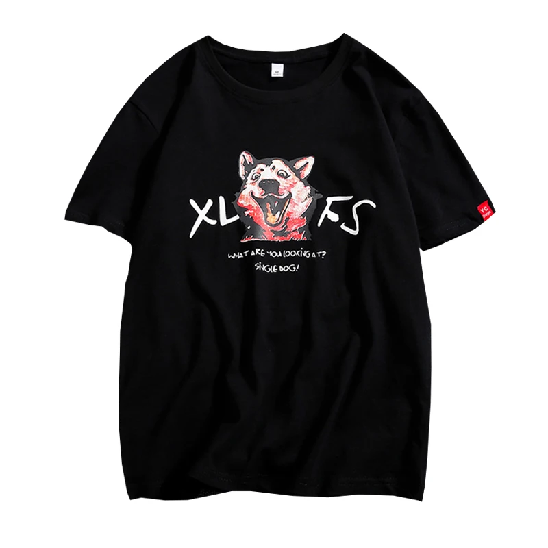Brief Youthful Dog Print Personality Novelty Men t Shirt High Street Cool All-Match Summer Clothes College Style Kpop Streetwear
Brief Youthful Dog Print Personality Novelty Men t Shirt High Street Cool All-Match Summer Clothes College Style Kpop Streetwear