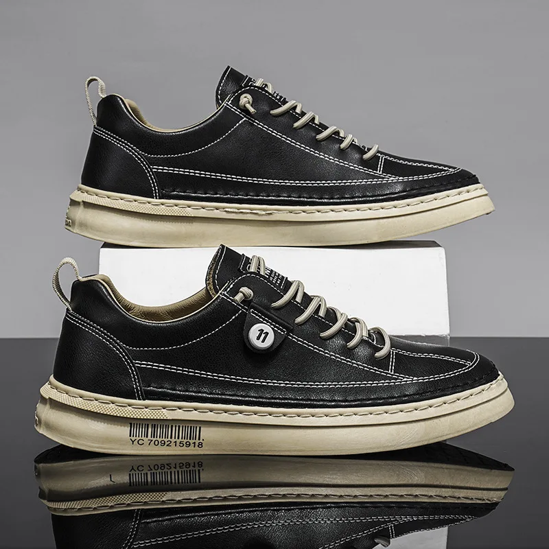 Leather Small White Shoes Trend Versatile Men Casual Shoes Board Shoes Comfortable Sports Shoes Single Shoes Vulcanized Shoes
Leather Small White Shoes Trend Versatile Men Casual Shoes Board Shoes Comfortable Sports Shoes Single Shoes Vulcanized Shoes