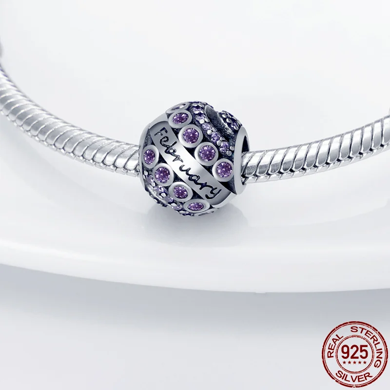 2021 New Fit Pandora Bracelet Necklace February Birthstone Bead Plata De Ley Charm Bead Lady DIY Jewelry Gift
2021 New Fit Pandora Bracelet Necklace February Birthstone Bead Plata De Ley Charm Bead Lady DIY Jewelry Gift