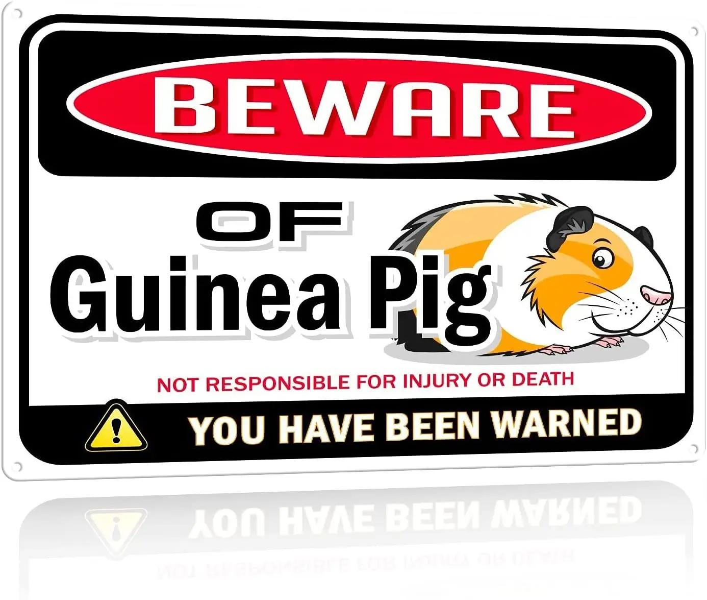 N \ A Beware of guinea pig warning signs-danger signs, funny gag gifts, suitable for window, office, bedroom decoration
N \ A Beware of guinea pig warning signs-danger signs, funny gag gifts, suitable for window, office, bedroom decoration