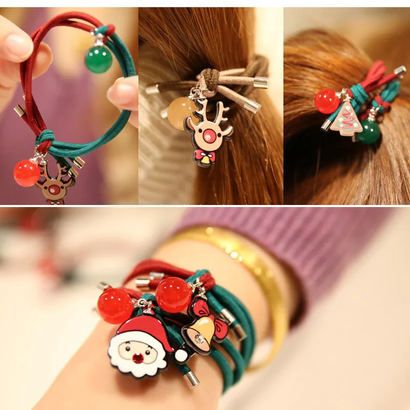 Korean Elastic Hair Ring Cute Cartoon Christmas Children's Hair Accessories Rubber Band Hair Rope Headband Girl Women Headwear
Korean Elastic Hair Ring Cute Cartoon Christmas Children's Hair Accessories Rubber Band Hair Rope Headband Girl Women Headwear
