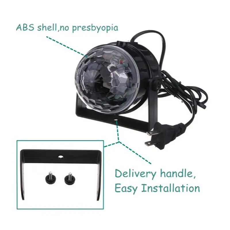Модный RGB LED сценическое освещение хрустальный магический шар Эффект диско-бар DJ