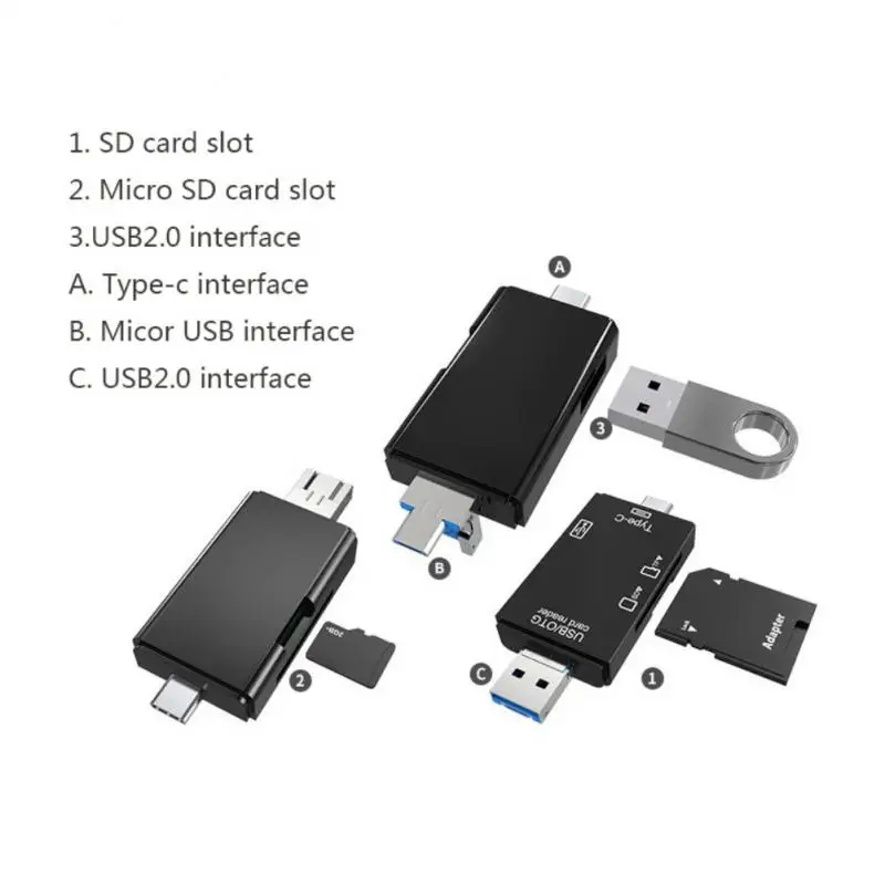 Устройство для чтения SD-карт 3 в 1 USB 2 0 TF/Mirco SD | Мобильные телефоны и аксессуары