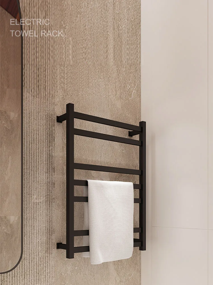 Classic Black Electric Bath Towel Warmer 304 Stainless Steel White Electric Towel Rack with Switch Fashion Bathroom Towel Rack 
Classic Black Electric Bath Towel Warmer 304 Stainless Steel White Electric Towel Rack with Switch Fashion Bathroom Towel Rack