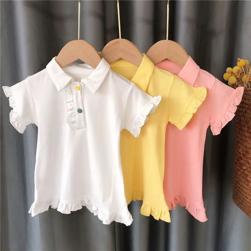 1 2 3 4 5 6 Years Toddler Girl T-shirts Cotton High-quality Short Sleeves Tops for Girl Kids Clothing Lotus Leaf Children Tshirt
1 2 3 4 5 6 Years Toddler Girl T-shirts Cotton High-quality Short Sleeves Tops for Girl Kids Clothing Lotus Leaf Children Tshirt