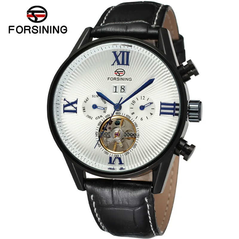 Forsining Men's Fashion Casual Tourbillon Week Month Automatic Mechanical Watch Simple Luxury Sports Wristwatches Clock Man
Forsining Men's Fashion Casual Tourbillon Week Month Automatic Mechanical Watch Simple Luxury Sports Wristwatches Clock Man