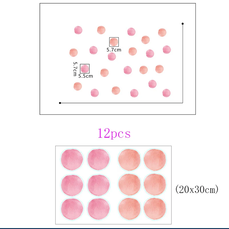 Very Beautiful Watercolor Dot Wall Stickers For Children Room Decor Nordic Style Pink Green And Purple Decal
Very Beautiful Watercolor Dot Wall Stickers For Children Room Decor Nordic Style Pink Green And Purple Decal
