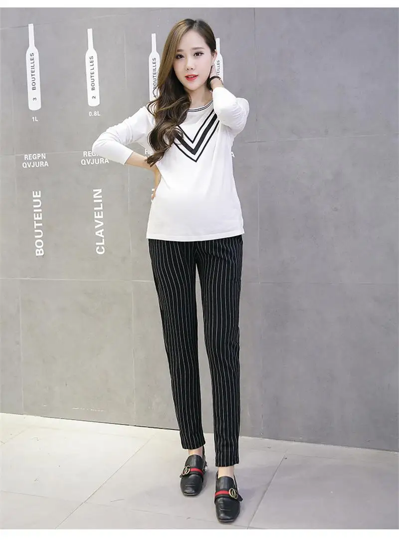 Autumn and winter maternity dress striped elastic waist 100% cotton pregnant women jeans pregnancy clothes pregnant women
Autumn and winter maternity dress striped elastic waist 100% cotton pregnant women jeans pregnancy clothes pregnant women