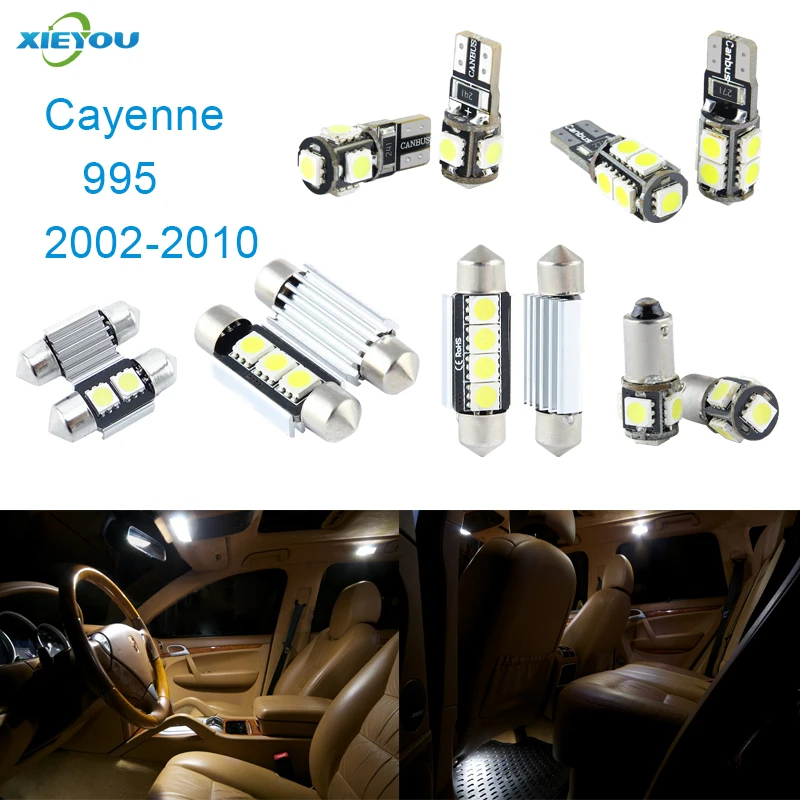 Светодиодная интерьерная с Canbus Lights Kit посылка 17 шт для Porsche Cayenne 955 (2002 2010)|interior light|led