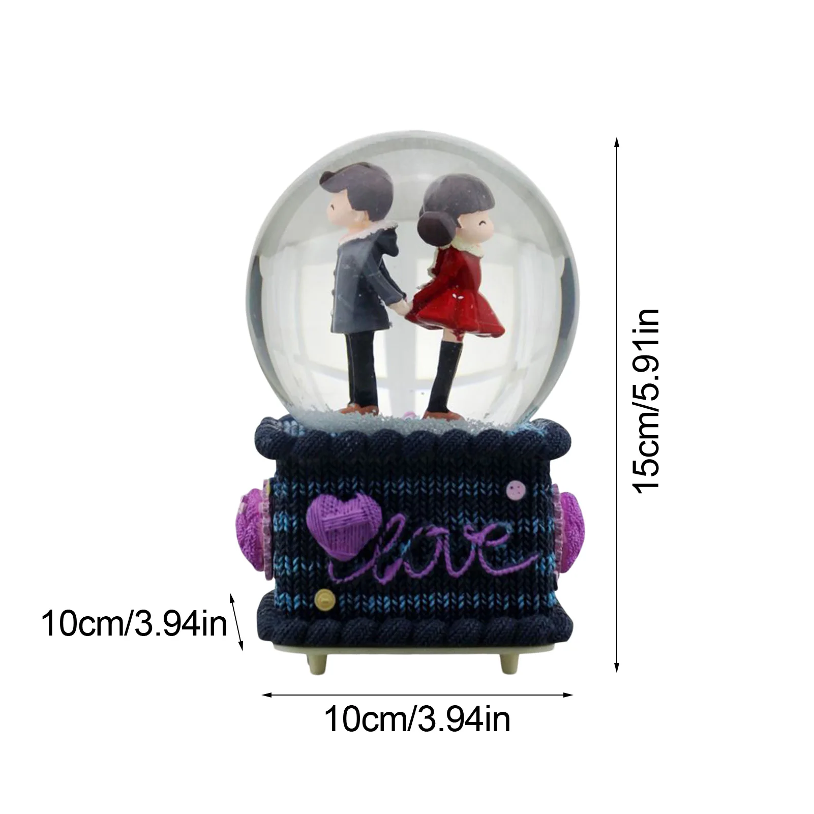 Floating Snow Music Colorful Luminous Crystal Ball Creative Cute Love LOVE Yarn Couple Music Box Gift
Floating Snow Music Colorful Luminous Crystal Ball Creative Cute Love LOVE Yarn Couple Music Box Gift
